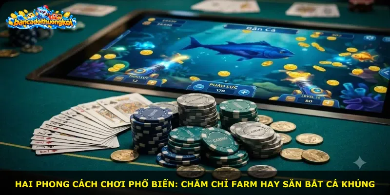 Hai phong cách chơi phổ biến: chăm chỉ farm hay săn bắt cá khủng
